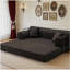 Canapé-lit convertible, canapé-lit pliant en velours côtelé avec cadre de forme fixe, canapé-lit de salon pour chambre à coucher (brun)-998666670