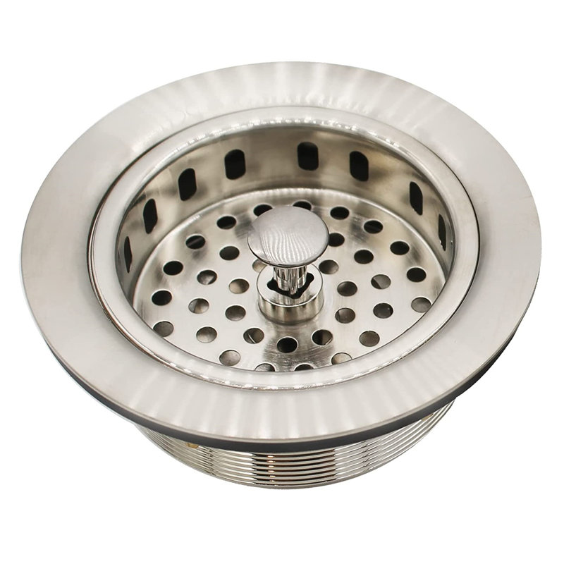 Crépine d'évier de cuisine 3 1/2 po, Acier Inoxydable