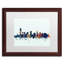 «Jersey City NJ Skyline Blue», impression encadrée-17767777-40179812-69487650