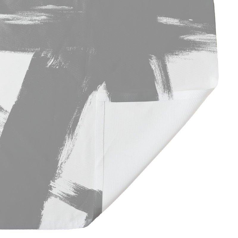 Rideau de douche simple Abril, gris