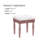 Transitional Style 1Pc Vanity W/ Stool Set Knob Handles Storage Drawers 3-Sidded Mirror Bedroom Furniture-1365657507