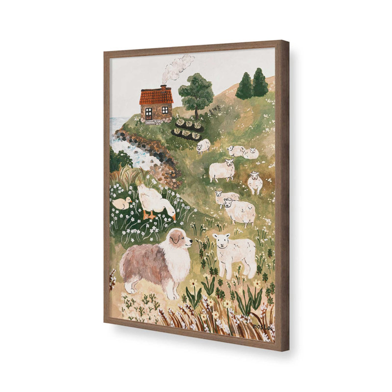 «Guide To Walking Trails» par MOSLA, reproduction d'art sur toile, 40" H x 30" W, Brown