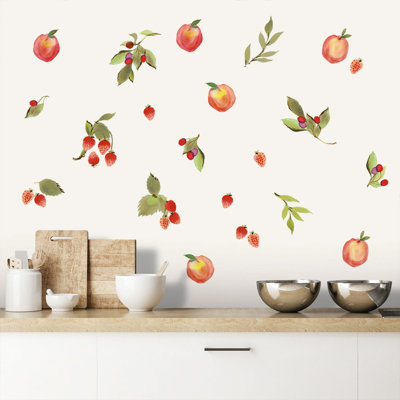 Adhésif décoratif amovible Peach & Berry Medley