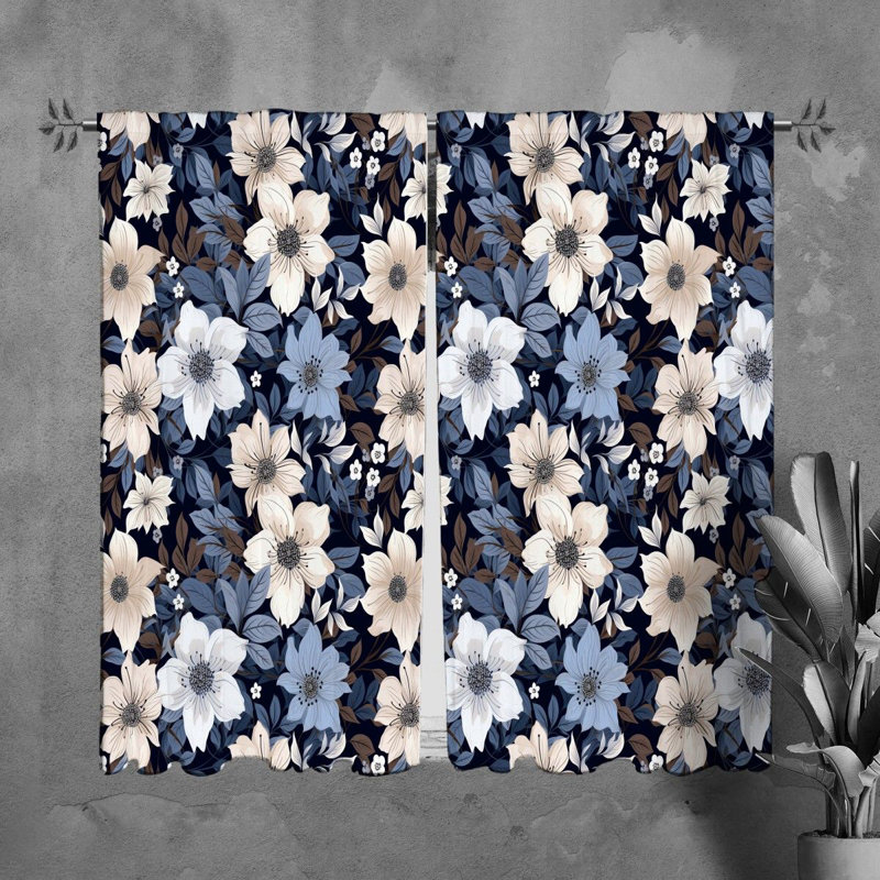 Paire de rideaux obscurcissant en polyester Rury, L 20 po x L 82 po