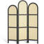 3-Panel Pine Wood Frame Room Divider with Natural Cane Design – Modern Japanese-Inspired Folding Screen-329775891