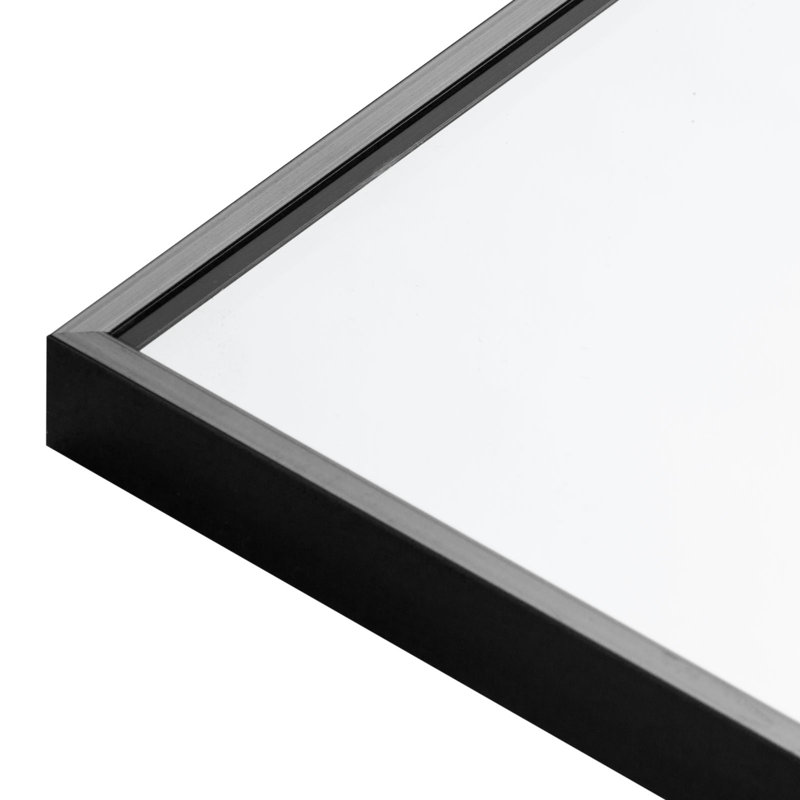 Clift Metal Flat Floor Mirror, Black