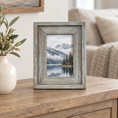  Cadre photo en bois rustique Lameer