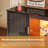 Labelle 57" W LED Lighted TV Stand with Fluted Doors-521292478