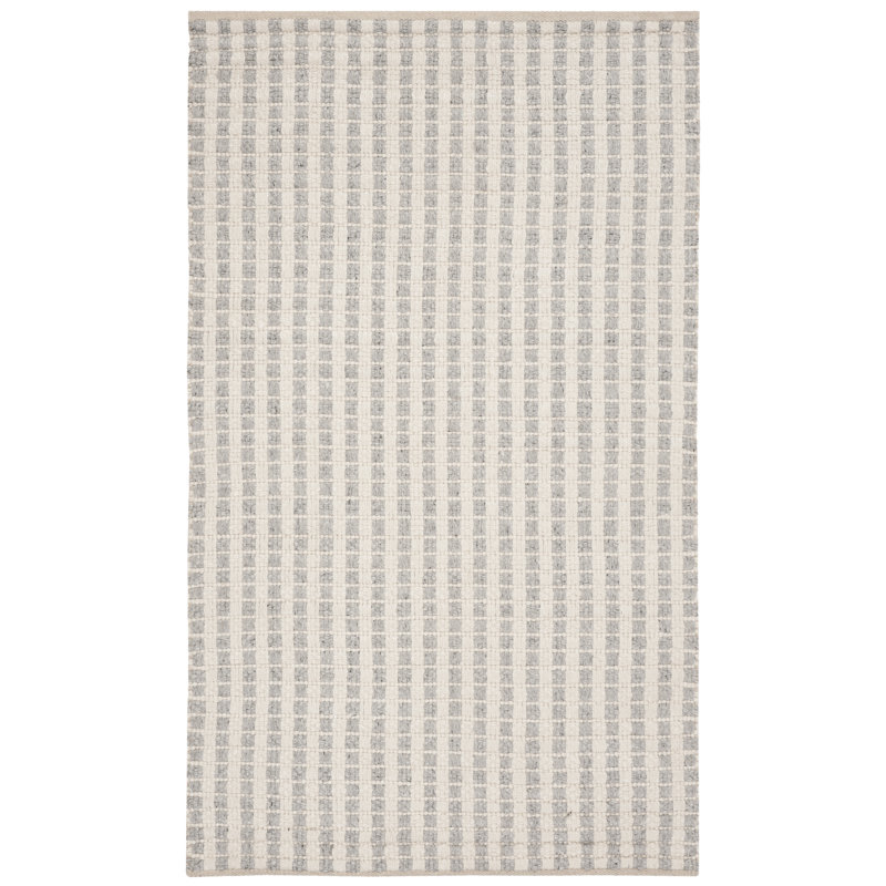 Tapis rayé en soie de bambou Russo, Rectangulaire 3 pi x 5 pi