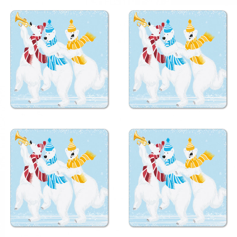 Square 4 Piece Coaster Set