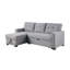 Canapé modulaire convertible rembourré avec méridienne coulissante-448237363-448237367