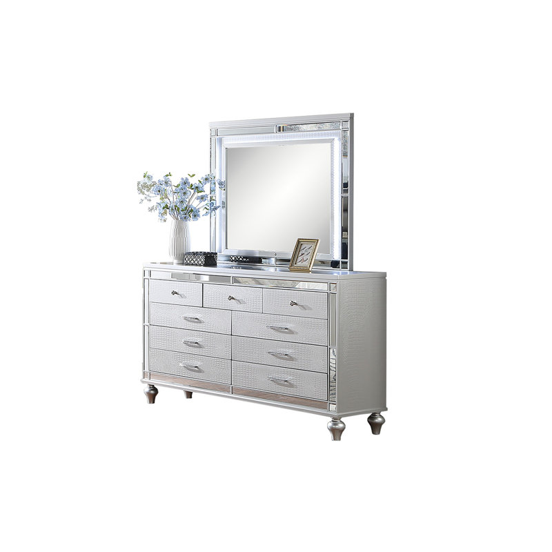 Mobilier de chambre à coucher 1 pièce Glam Style