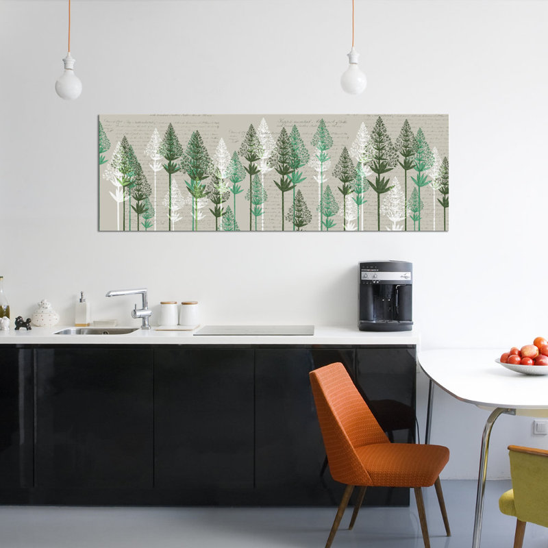 « leaf pins iii », impression sur toile, H 20 po x l 60 po x P 1,5 po, Toile tendue