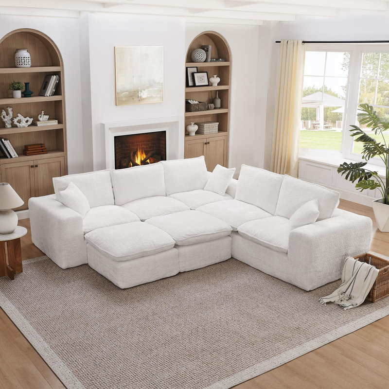 Comfy Cloud Couch avec coussin, Beige