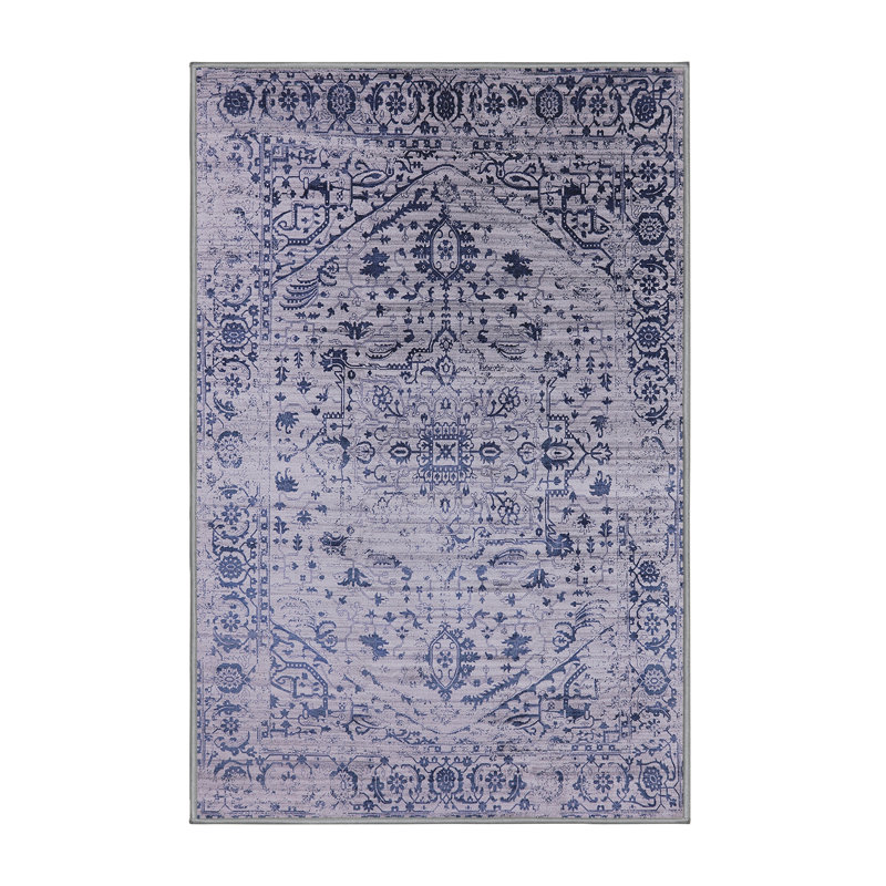Tapis 100% Mid-Century moderne lavable à la machine 2090, Rectangle 3 pi x 5 pi