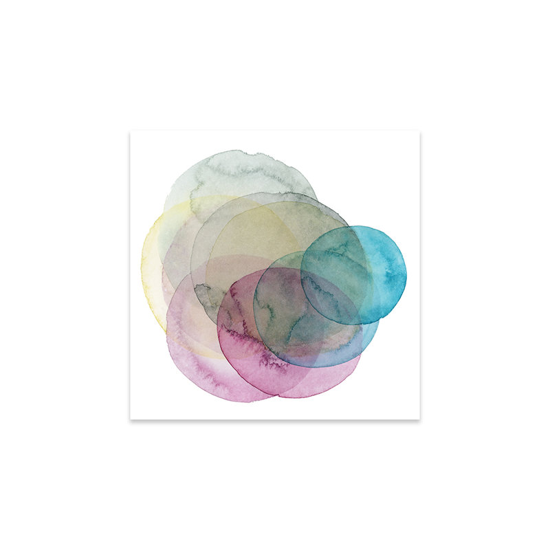 «Evolving Planets II» par Grace Popp - impression non encadrée, H 24 po x l 24 po x P 0,25 po