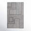 Elsbeth Geometric Hand Tufted Wool/Cotton Area Rug in Ivory/Black-122510011