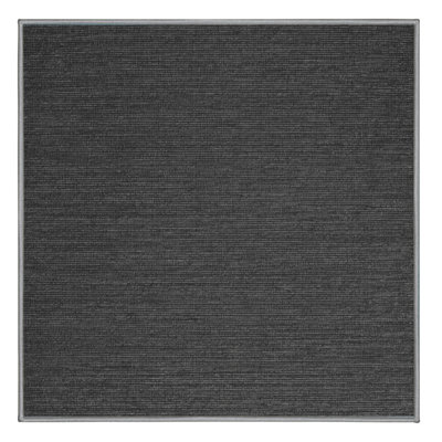 Machine Washable Solid Gray Area Rug