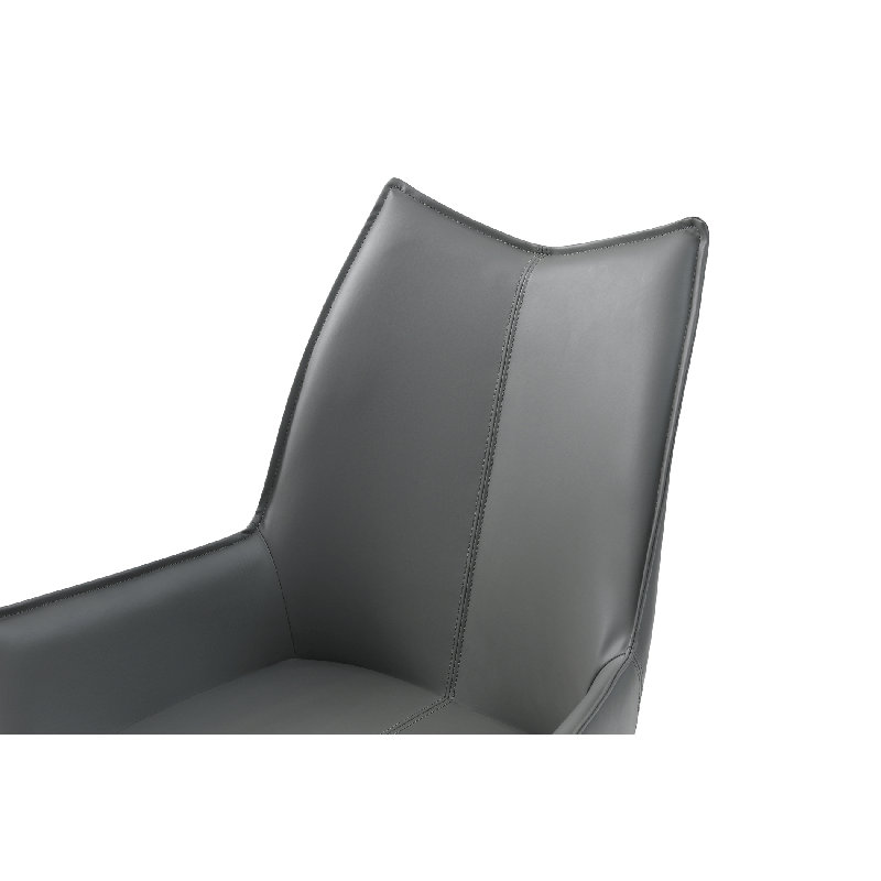 Drew 8121 Swivel Dining Chair, Dark Gray