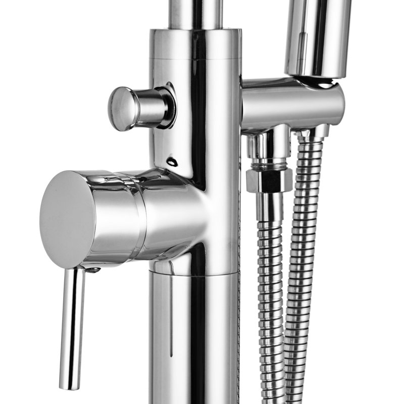 Floor Tub Filler with Diverter