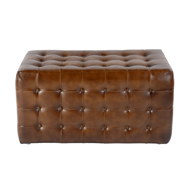 Kingston 36 in. W Leather Upholstered Accent Bench
