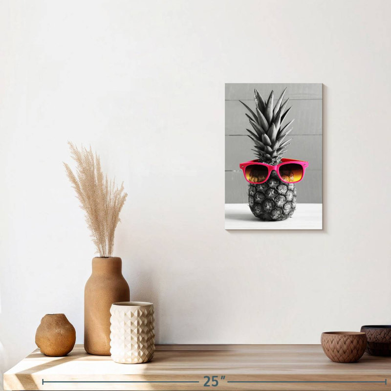 " Hip Pineapple " by L. C. Sutton Creations, 12" H x 8" W x 1" D