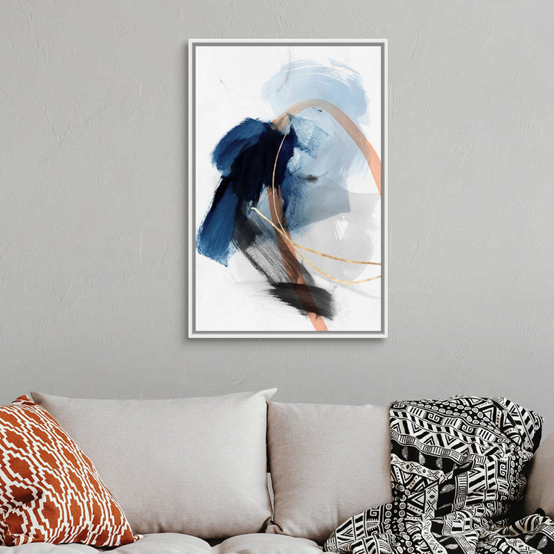 " Foreshadow II " by PI Studio Painting Print, Floater Framed Canvas, 49.25" H x 33.25" W, White