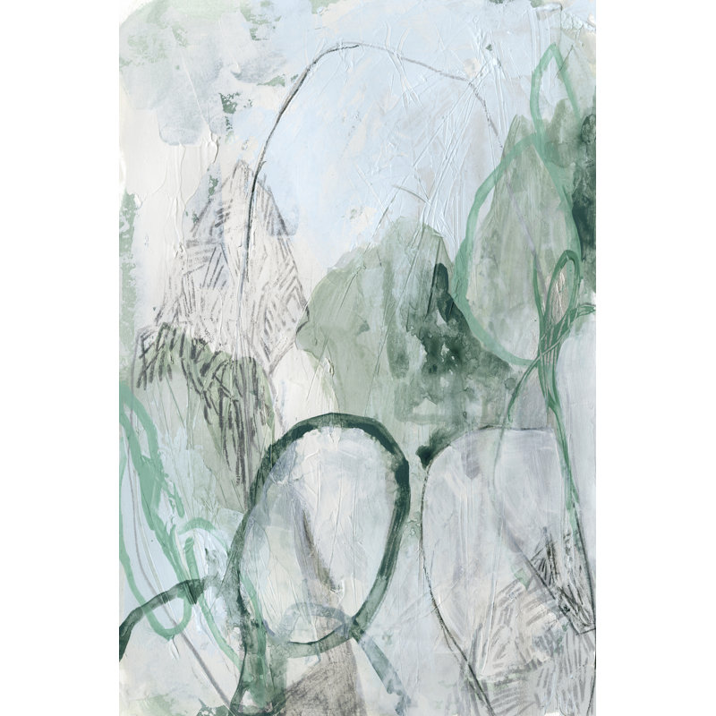 " Verdigris Fresco I " by June Erica Vess Painting Print, 36" H x 24" W
