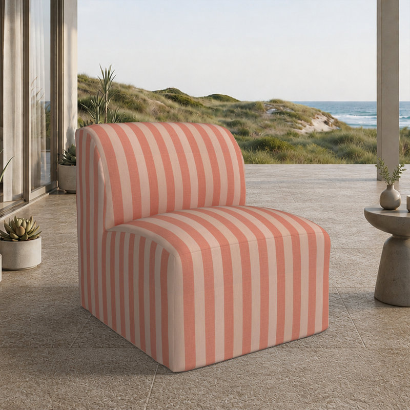 Chaise de patio Praia Sunbrella®, Sunbrella® rayé expressif