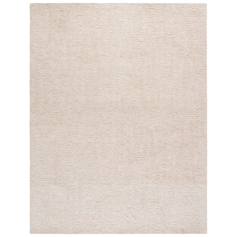 Depta Pine Hand Tufted Wool & Cotton Abstract Rug, Rectangle 8' x 10'