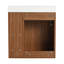 Meuble-lavabo mural flottant 20 po avec lavabo en résine et porte d'armoire à fermeture en douceur 20 po-105834845