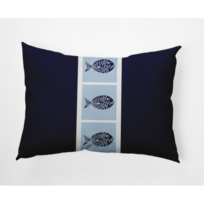 Fish Chips Indoor/Outdoor Lumbar Pillow