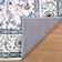 Machine Washable Non-Slip Blue Oriental Area Rug