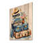 Voyage aventure I - impression de voyage sur bois de pin naturel-168092195