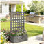 Boîte à fleurs en treillis, lit de jardin surélevé, bac à légumes-2139039346