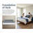 Full Mattress Foundation With Textured Fabric Cover-1196533154