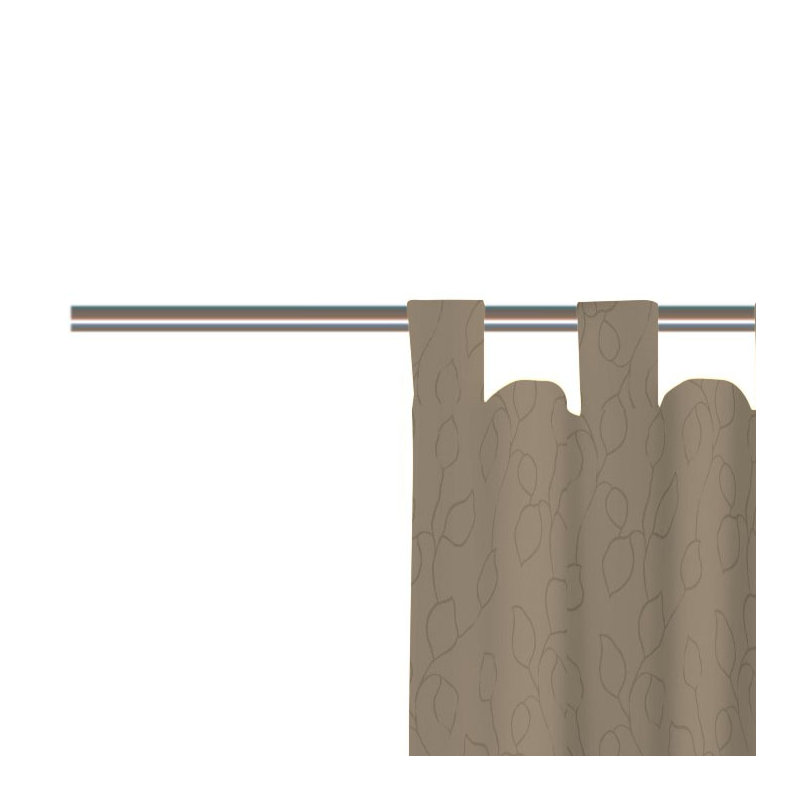 Room Darkening Single Curtain Panel, 132cm wide x 145cm high, Taupe