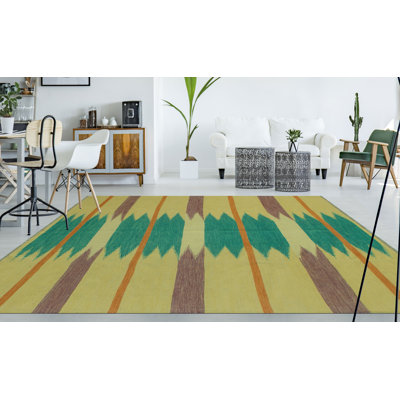 Bobbiejo Wool Geometric Indoor Rug