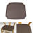 Wishbone Style Wood Arm Dining Chair Pad-396030749