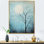 «Blue Moon Tranquility - Moon», art mural sur toile