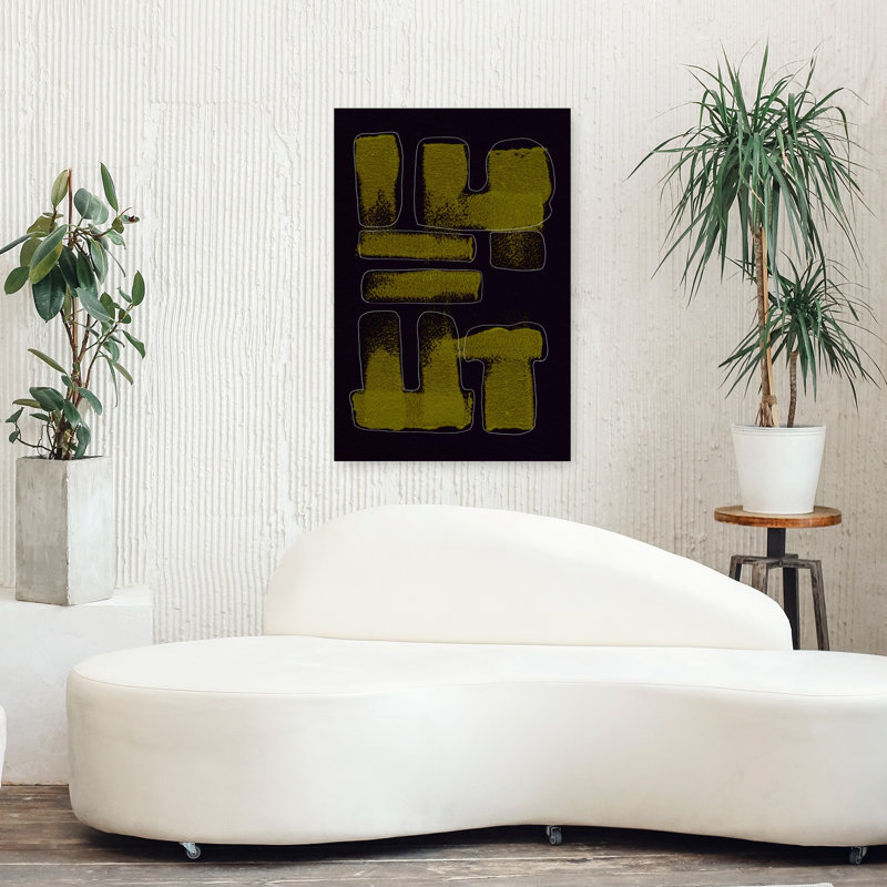 «Wild Letters», reproduction d'art géométrique abstraite et audacieuse, 36" H x 24" W