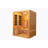 Hylivesaunas Wood Hybrid Home Sauna for 3 Person, Far Infrared & Steam Dual System Indoor Traditional Saunas, 3KW/4.5KW, 10 Heating Elements and Heating Stove, Speaker, Oxygen Bar, Water Bucket, Rocks, Hemlock