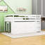 Lit mezzanine bas avec bureau rétractable et tiroirs, tablettes-2122444743-2122444740