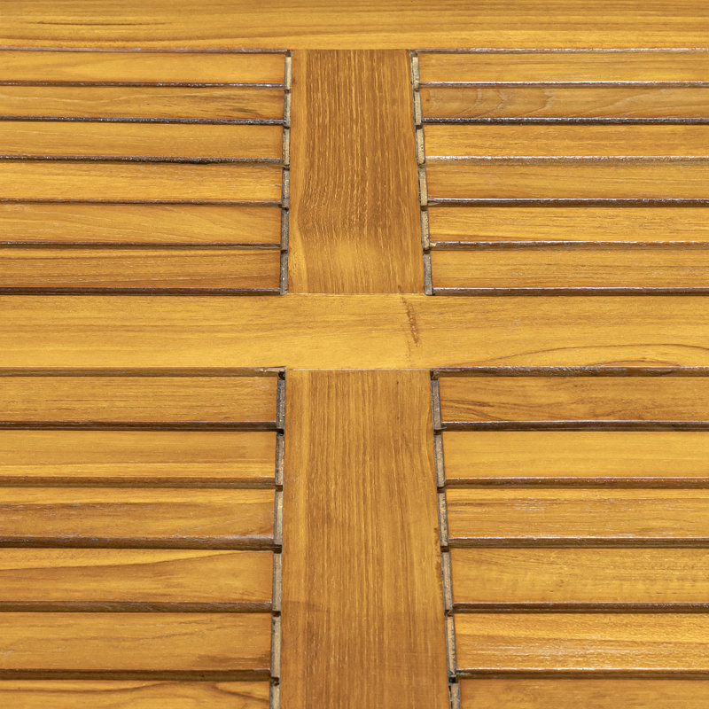 Plateau de table en teck Patty, H 1,25 po x l 48 po x P 30 po, Noyer