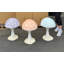 Petite statue ronde champignon pêche pastel-1729724348