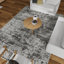Tapis abstrait gris en polypropylène tissé à la main Siante-1905756999