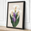 Study in Purple Botanical 1 Piece Wrapped Canvas Wall Art-511905729-511905730