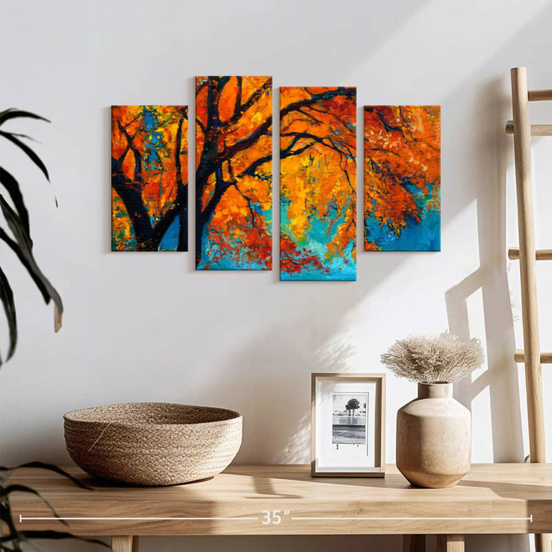Harnek Vivid Autumn Tree, 22" H x 36" W