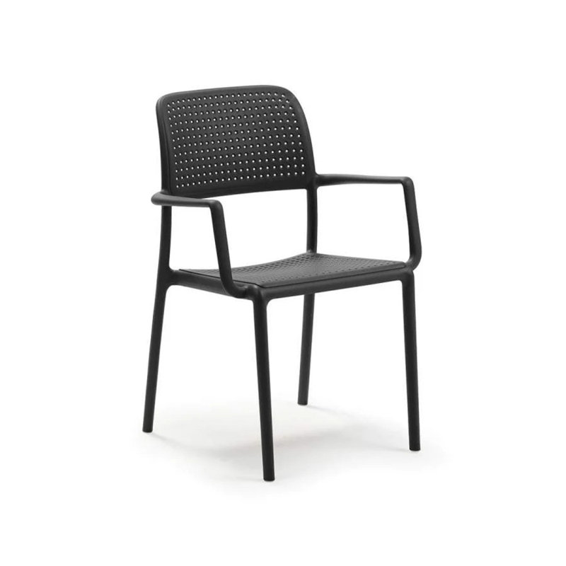 Bora Outdoor Dining Armchair, Anthracite