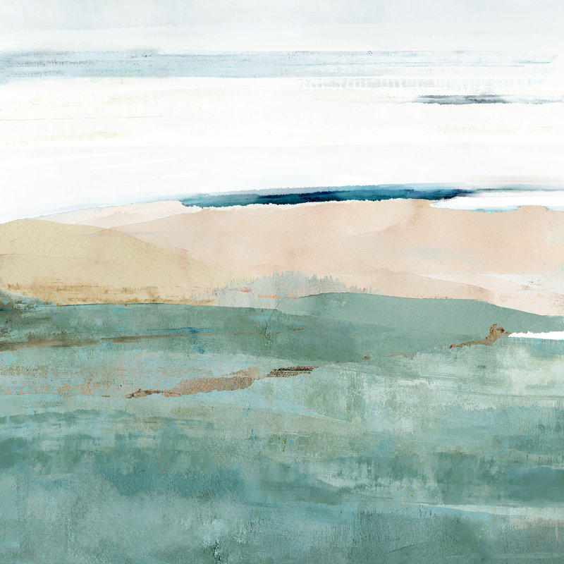 Allonby Squares II by Flora Kouta - Wrapped Canvas Print, 30cm H x 30cm W